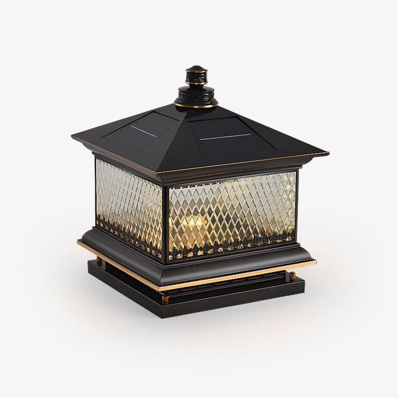 Dovina Classique Diamant Solaire Poteau Extérieur Lumière