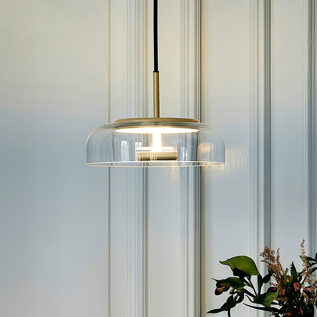 Brenelle Suspension en Verre Transparent Élégante