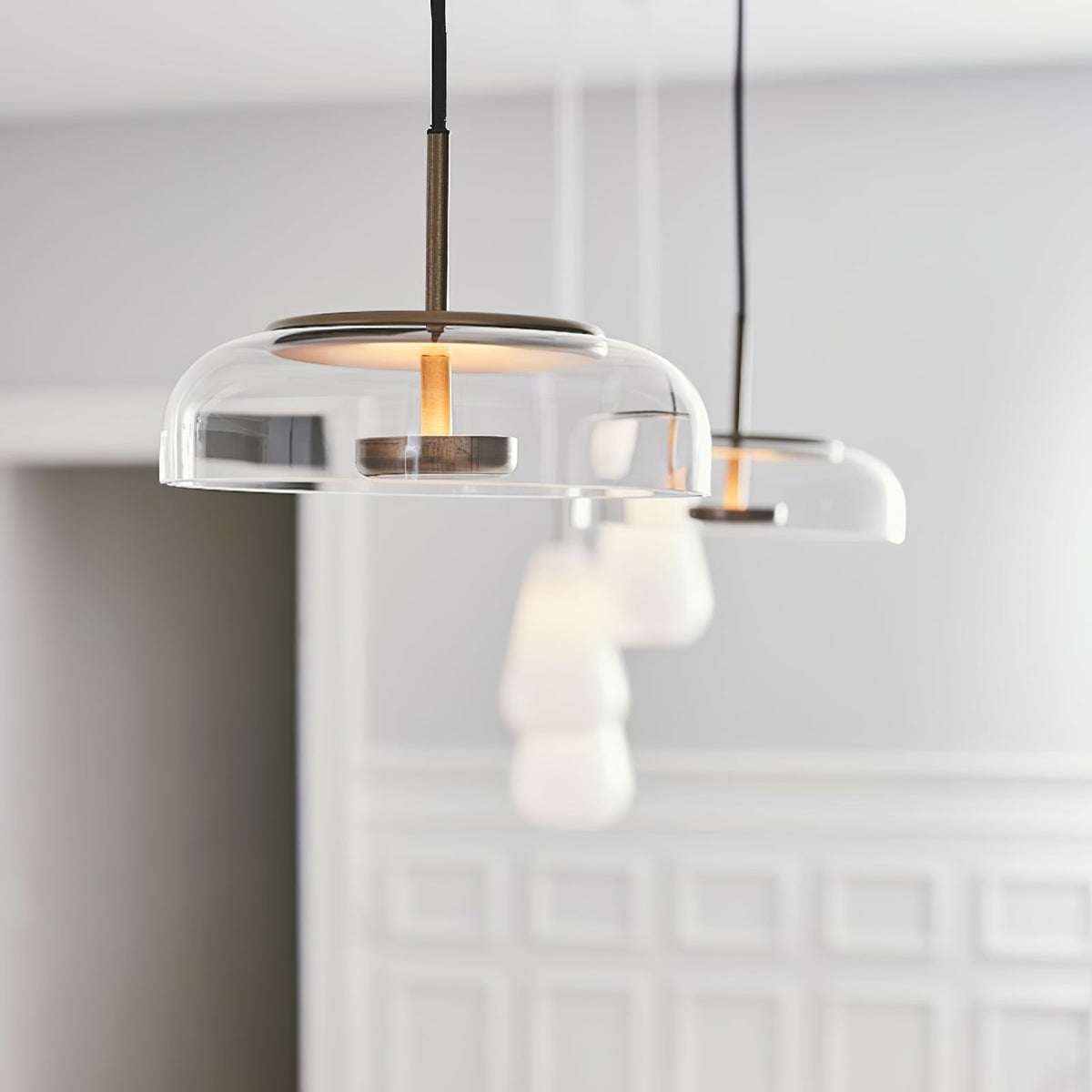 Brenelle Suspension en Verre Transparent Élégante