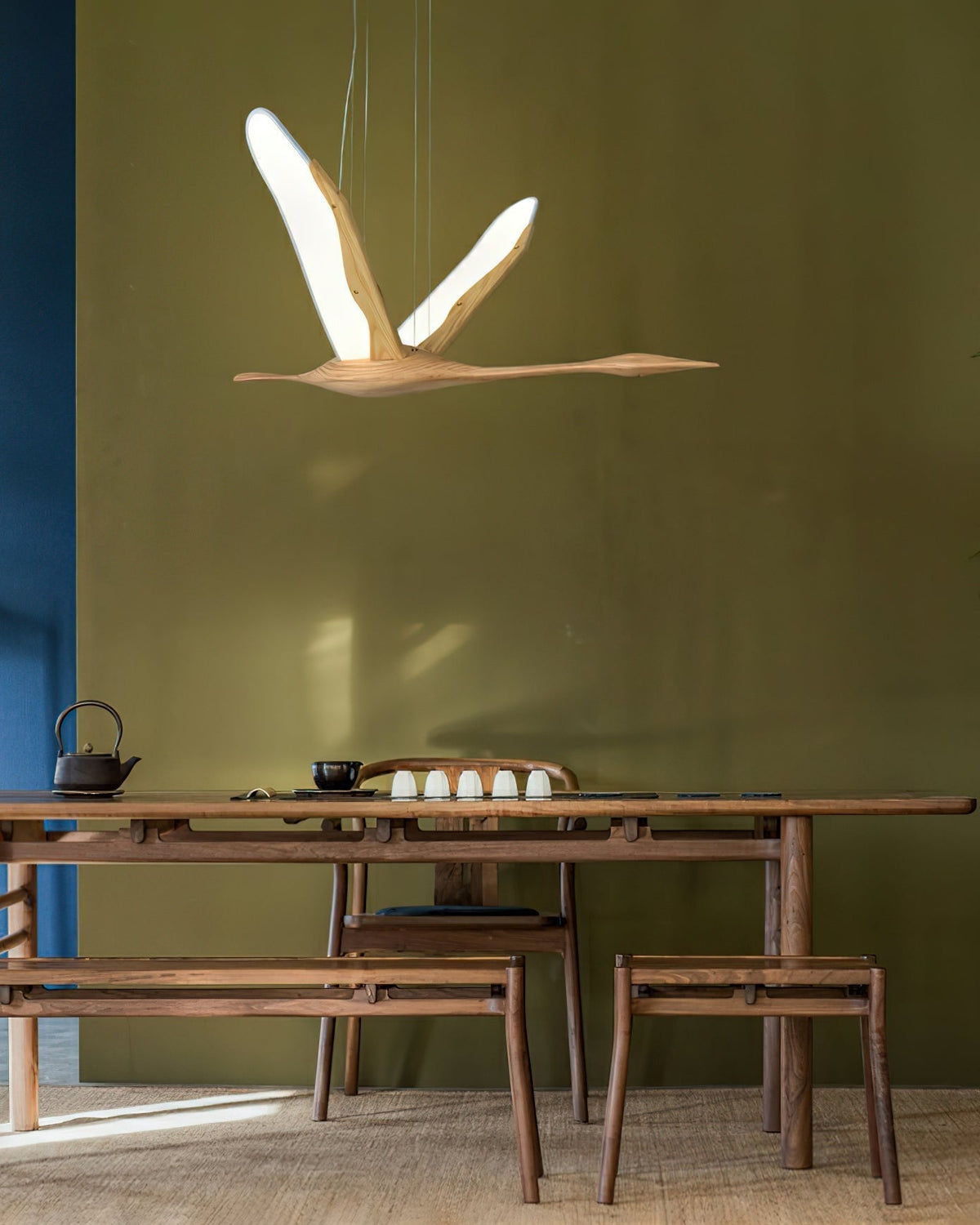 Velenae Suspension Moderne en Bois