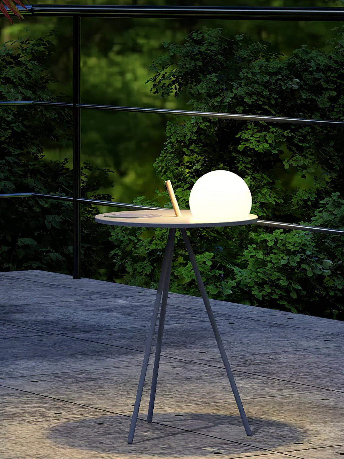 Quineva Lampe de Table sur Pied Solaire Trépied Extérieur