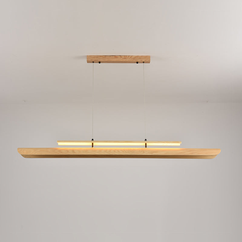 Dimensional drawing of the 120cm Sora Linear Chandelier.