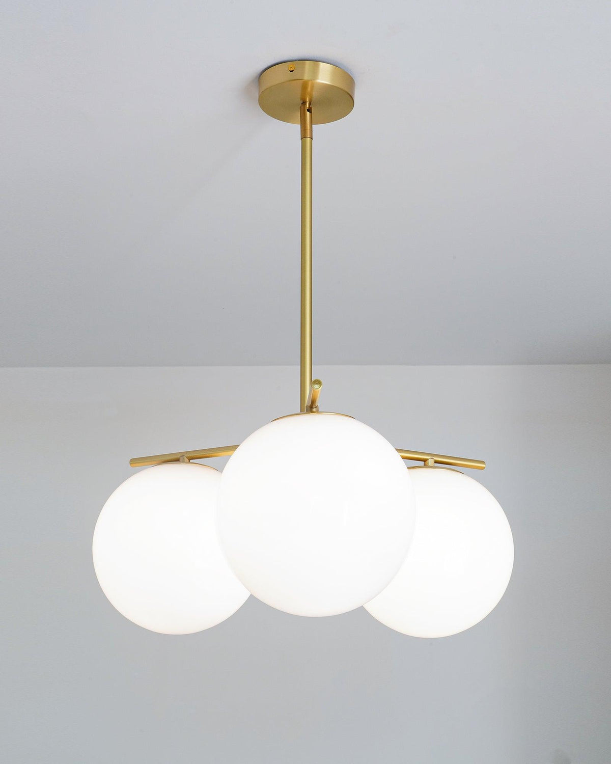 Celine Lustre Sphère & Tige Moderne Or LED