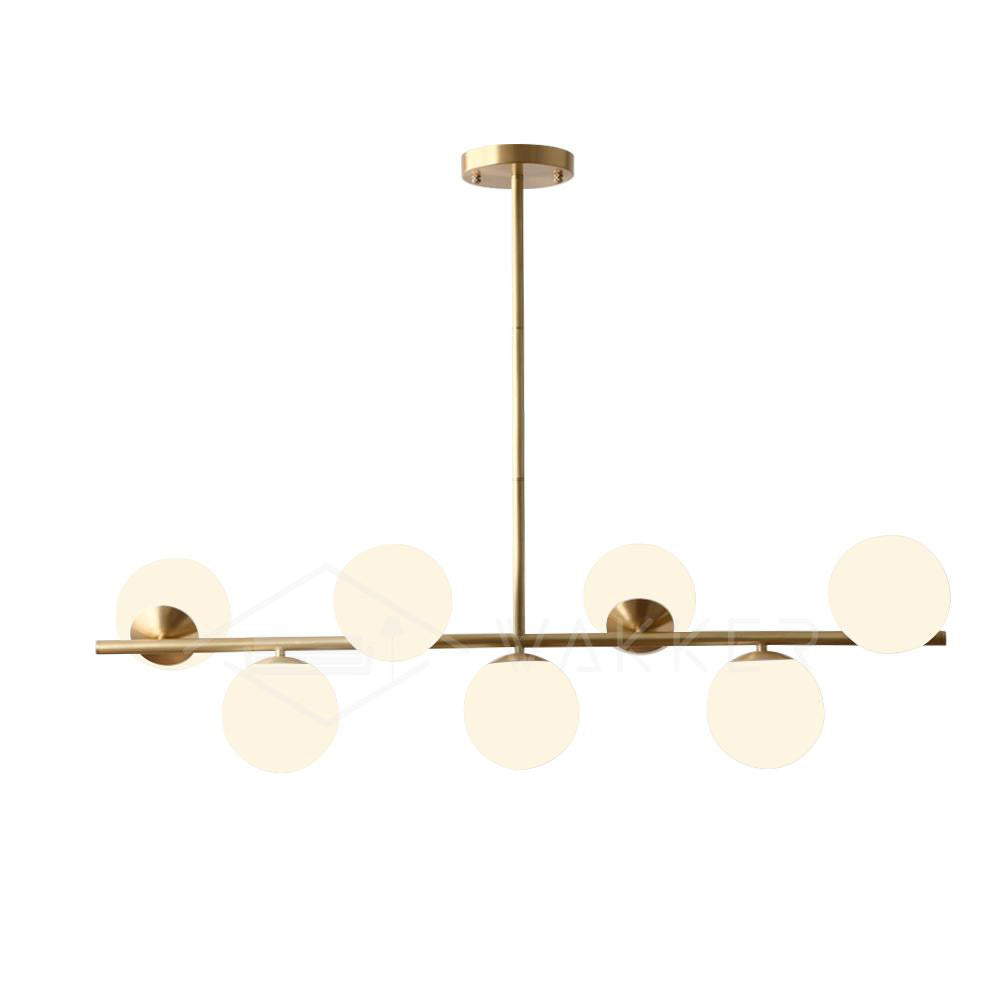 Celine Lustre Sphère & Tige Moderne Or LED