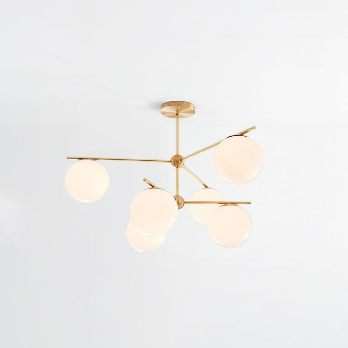 Celine Lustre Sphère & Tige Moderne Or LED