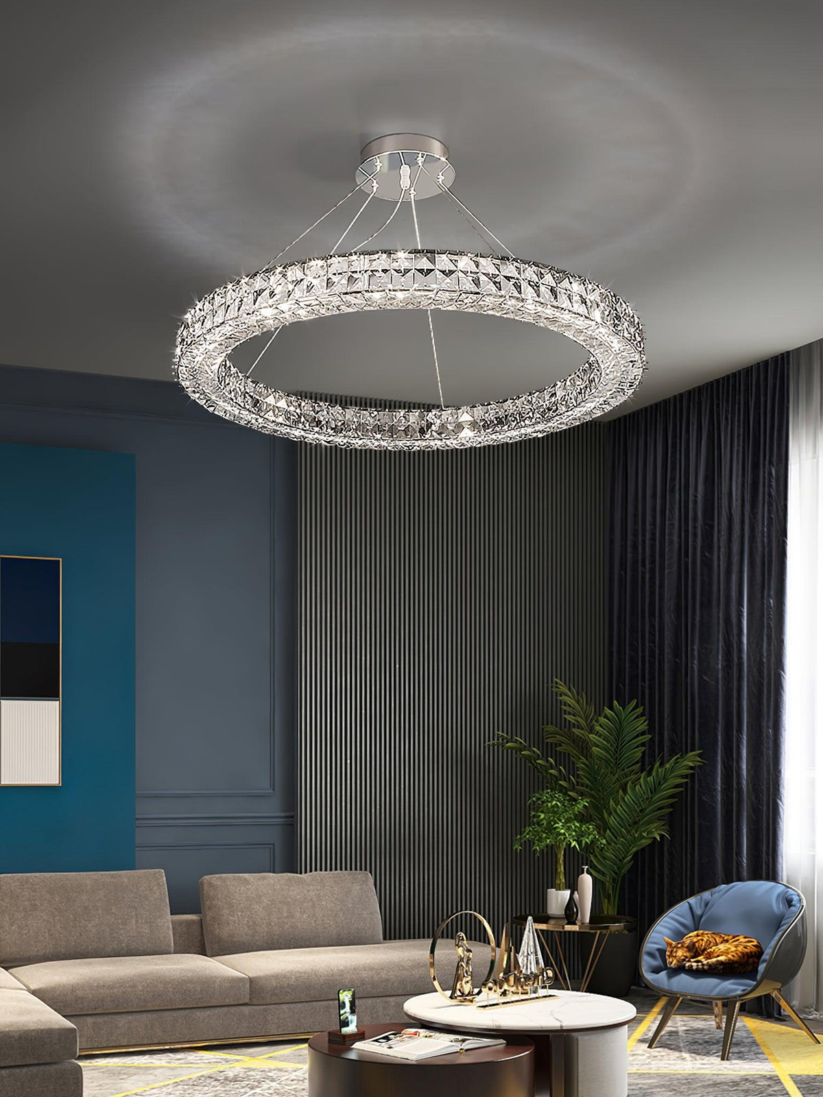 Dareneris Lustre Anneau Cristal Spiridon Luxe