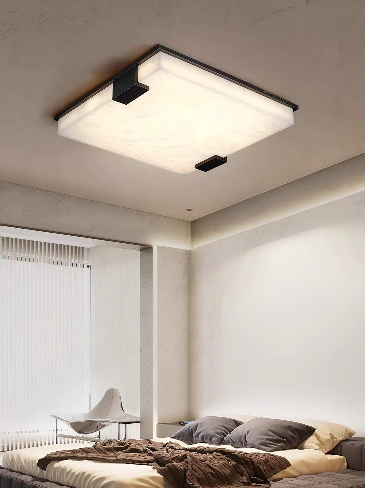 Otalyra Lampe Plafonnier en Albâtre Minimaliste