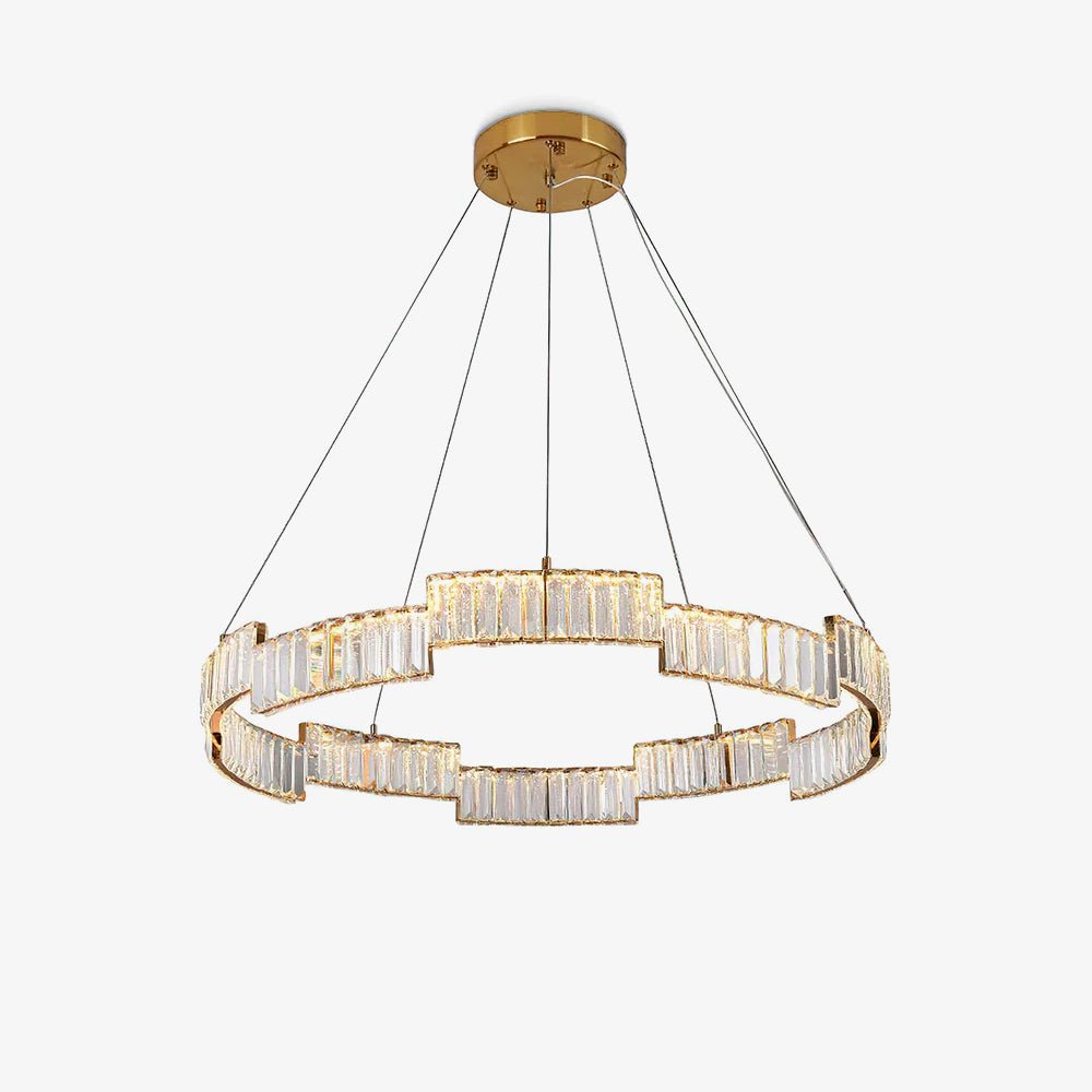 Nelanne Lustre Cristal avec Cadre Doré