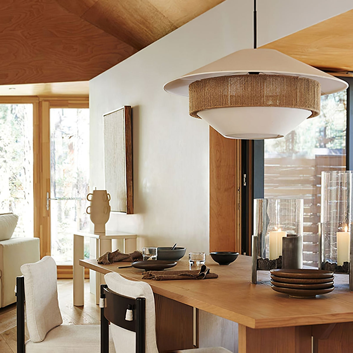 Olvilia Suspension Moderne en Tissu