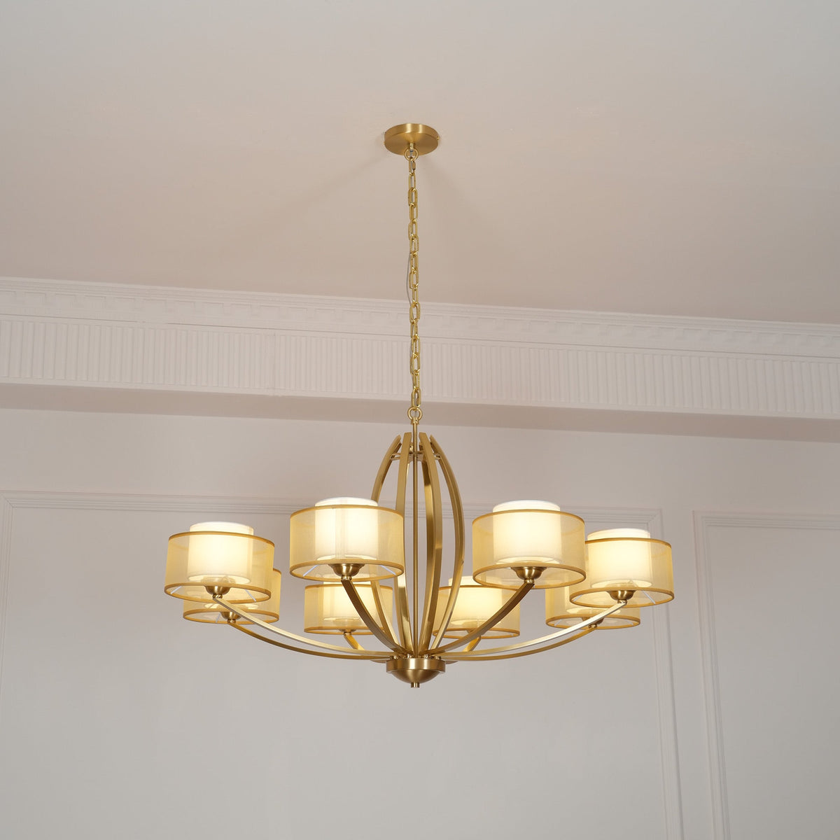 Lyvelus Postmodern Luxe Laiton Tissu Lustre