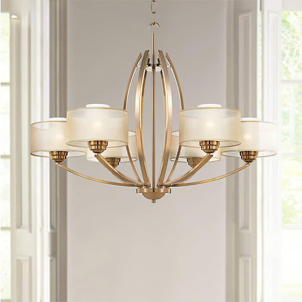 Lyvelus Postmodern Luxe Laiton Tissu Lustre