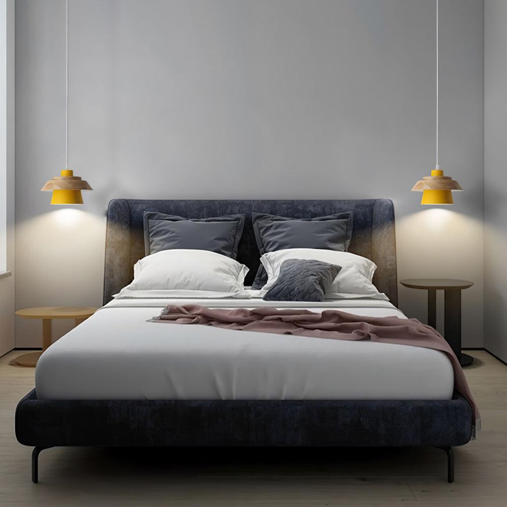 Nadro Lampe Suspendue Moderne en Bois