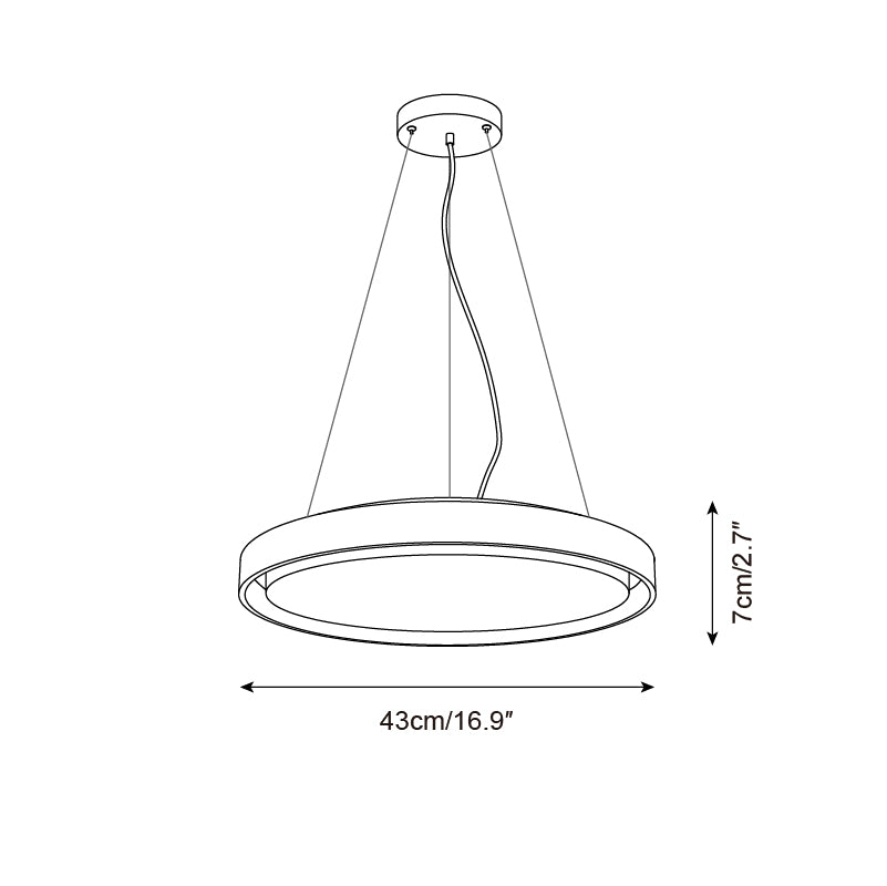 Ritta Pendant Light Travertine Ring-Neutral Decor