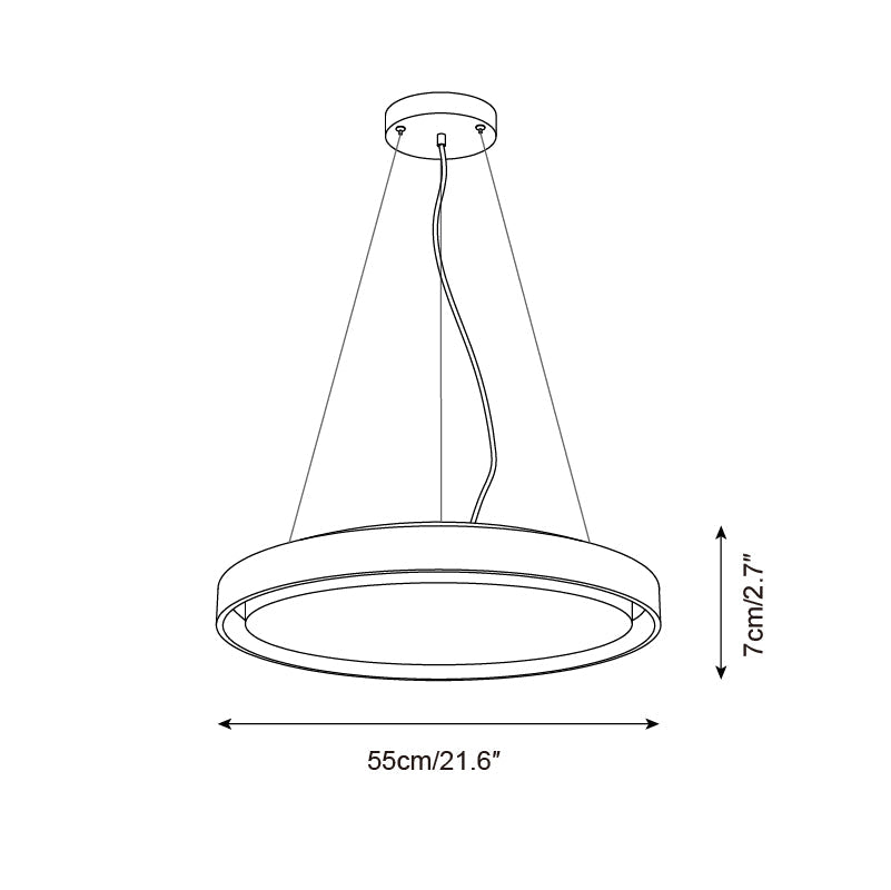 Ritta Pendant Light Travertine Ring-Neutral Decor