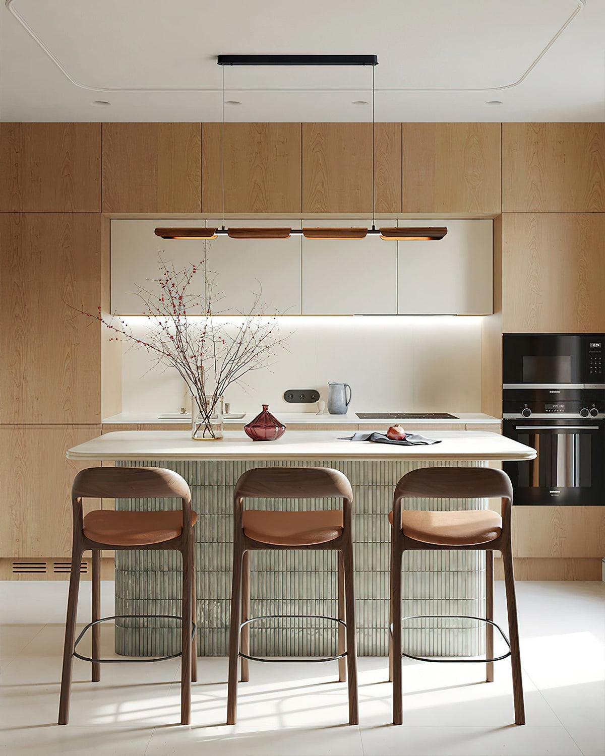 Syliraine Lustre en Bois