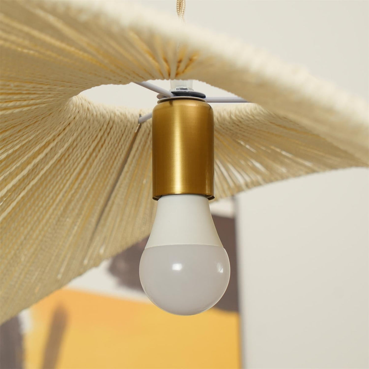 Solara Handwoven Natural Rattan Pendant Light-Neutral Decor
