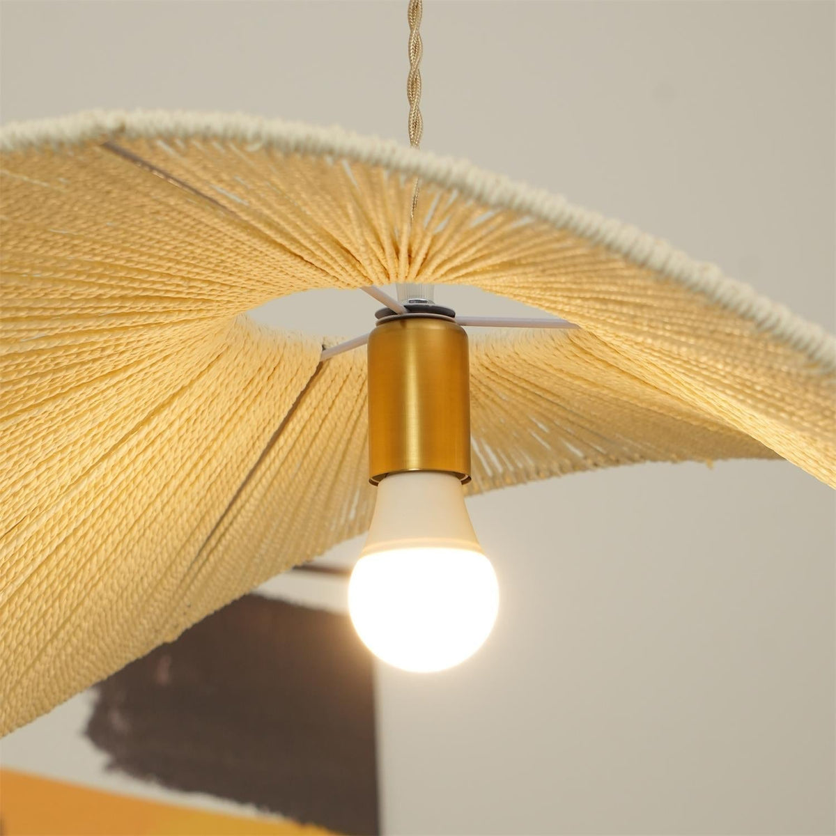 Solara Handwoven Natural Rattan Pendant Light-Neutral Decor