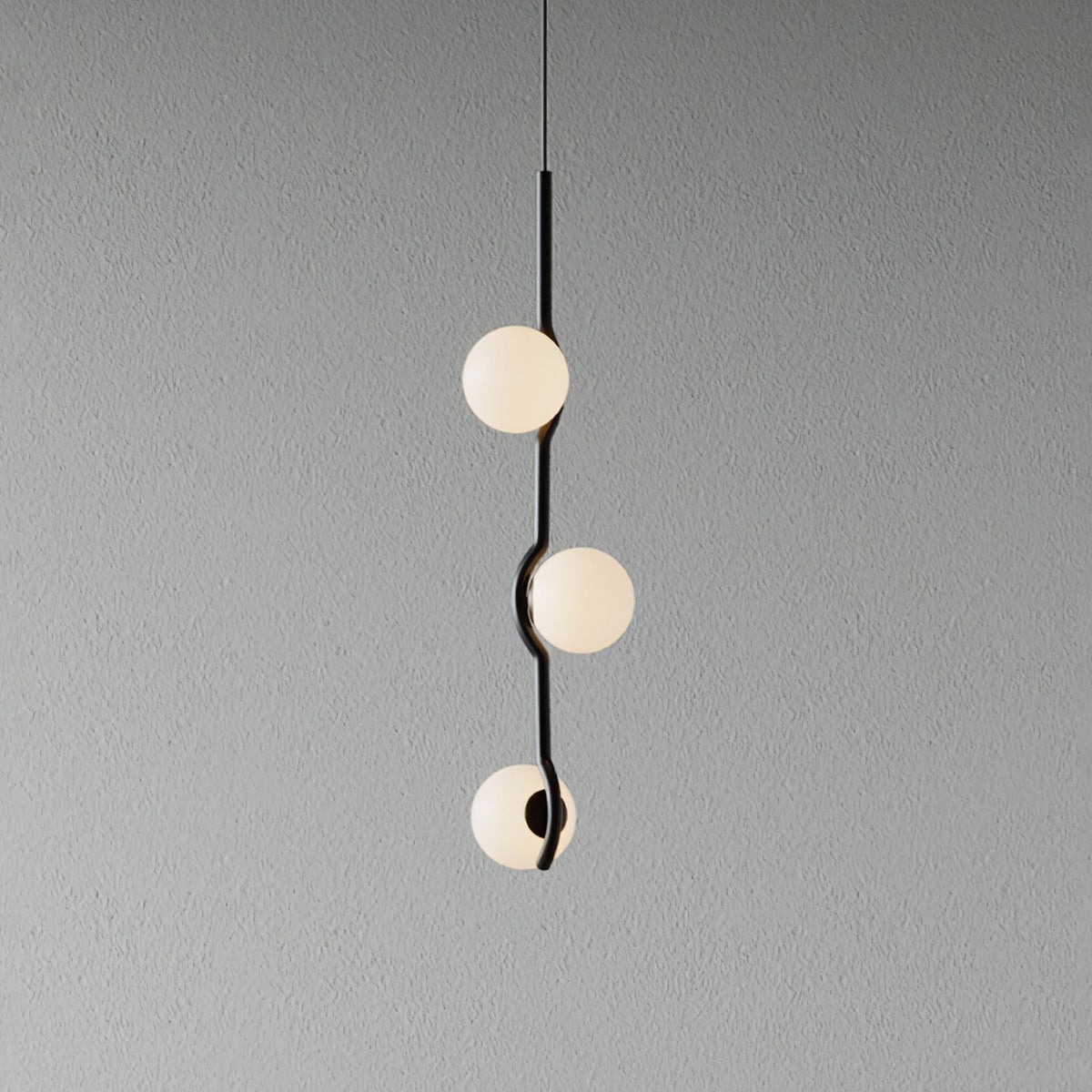Elvian Chandelier White Globe Brass Minimalist-Neutral Decor