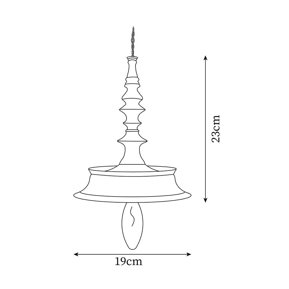 Pendant Lamp Wood Walnut Shade Modern Minimalist Cozy Warm-Neutral Decor