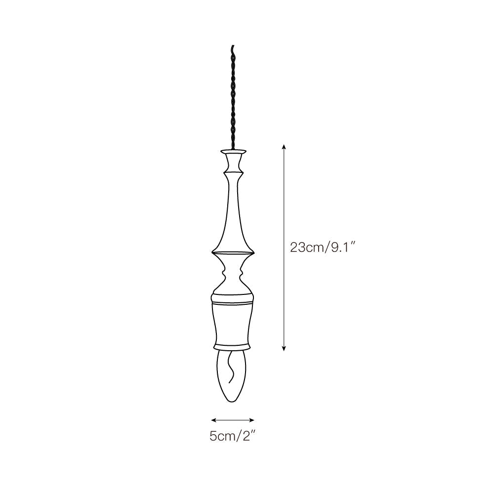 Iraeiel Ancien Minimaliste Bois Suspension