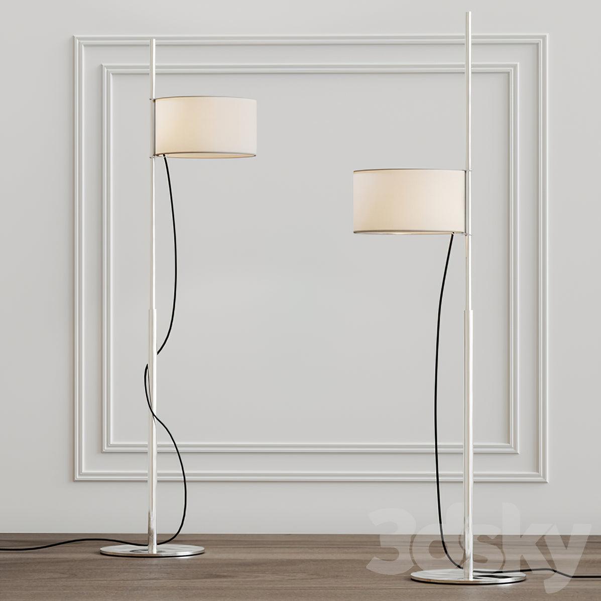 Vindis Lampadaire Bois Tissu
