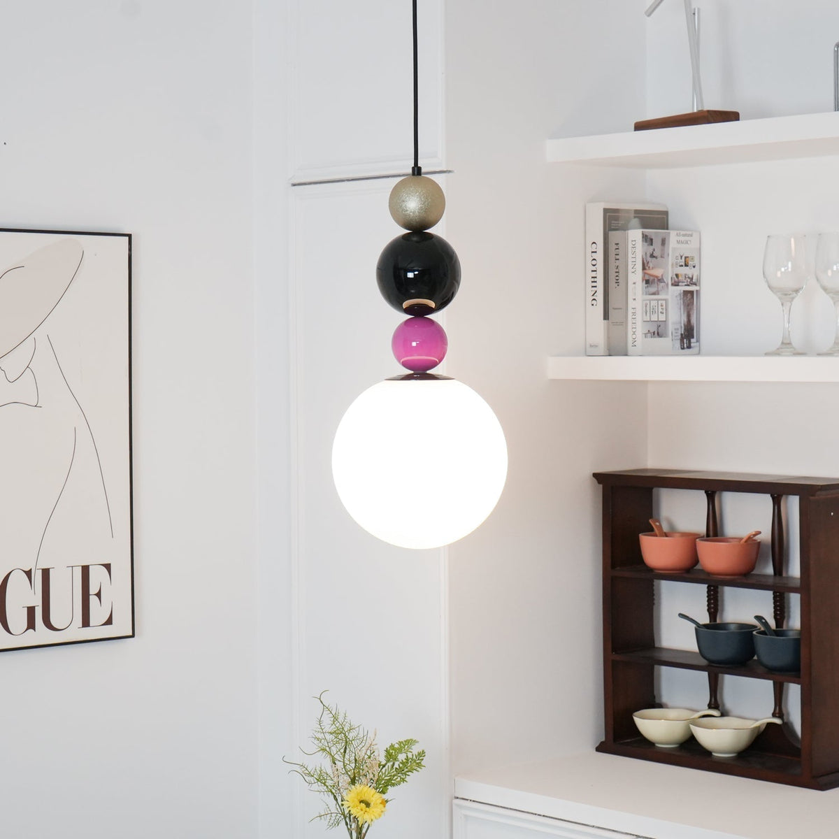 Candy Round Ball Pendant Light-Neutral Decor