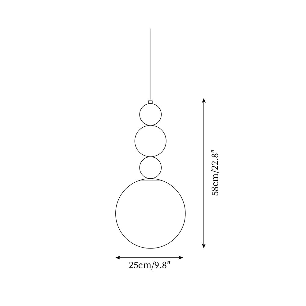 Candy Round Ball Pendant Light-Neutral Decor