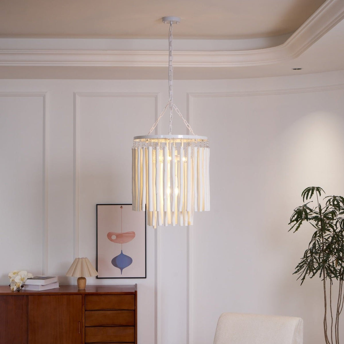 Talaria Lustre en Bois Luxe Postmoderne