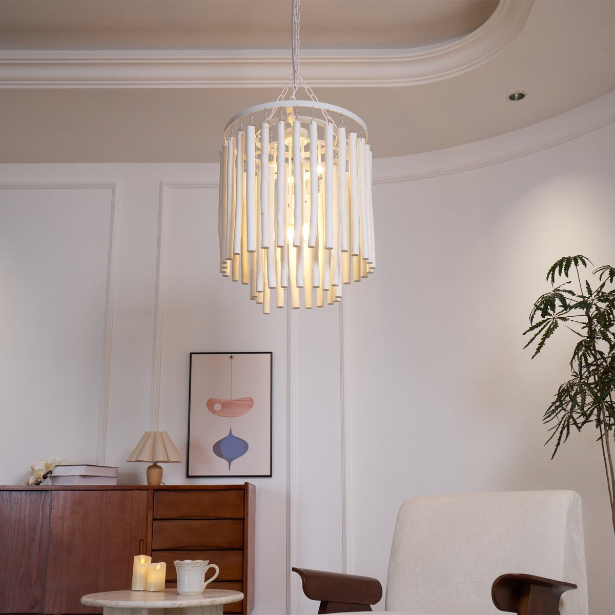 Talaria Lustre en Bois Luxe Postmoderne