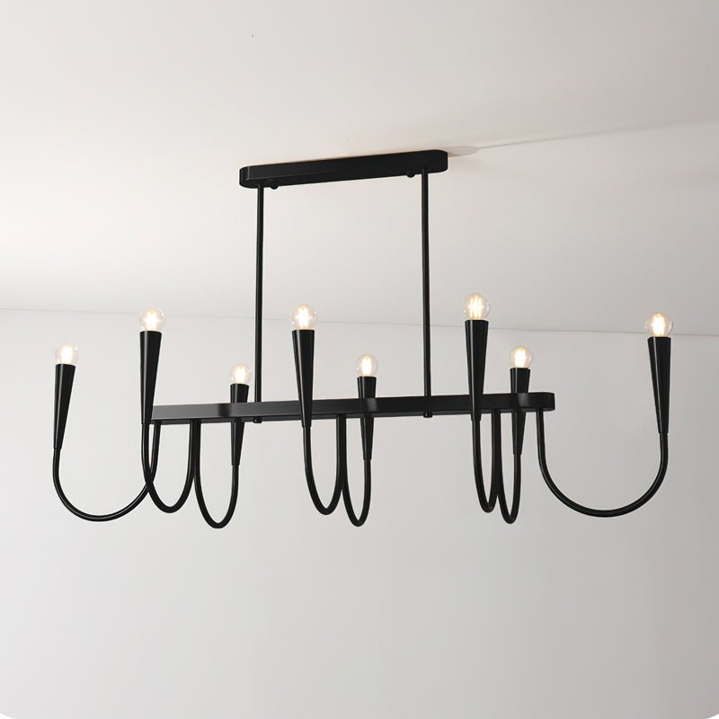 Galisse Lustre Or Symphonie Courbée Élégante