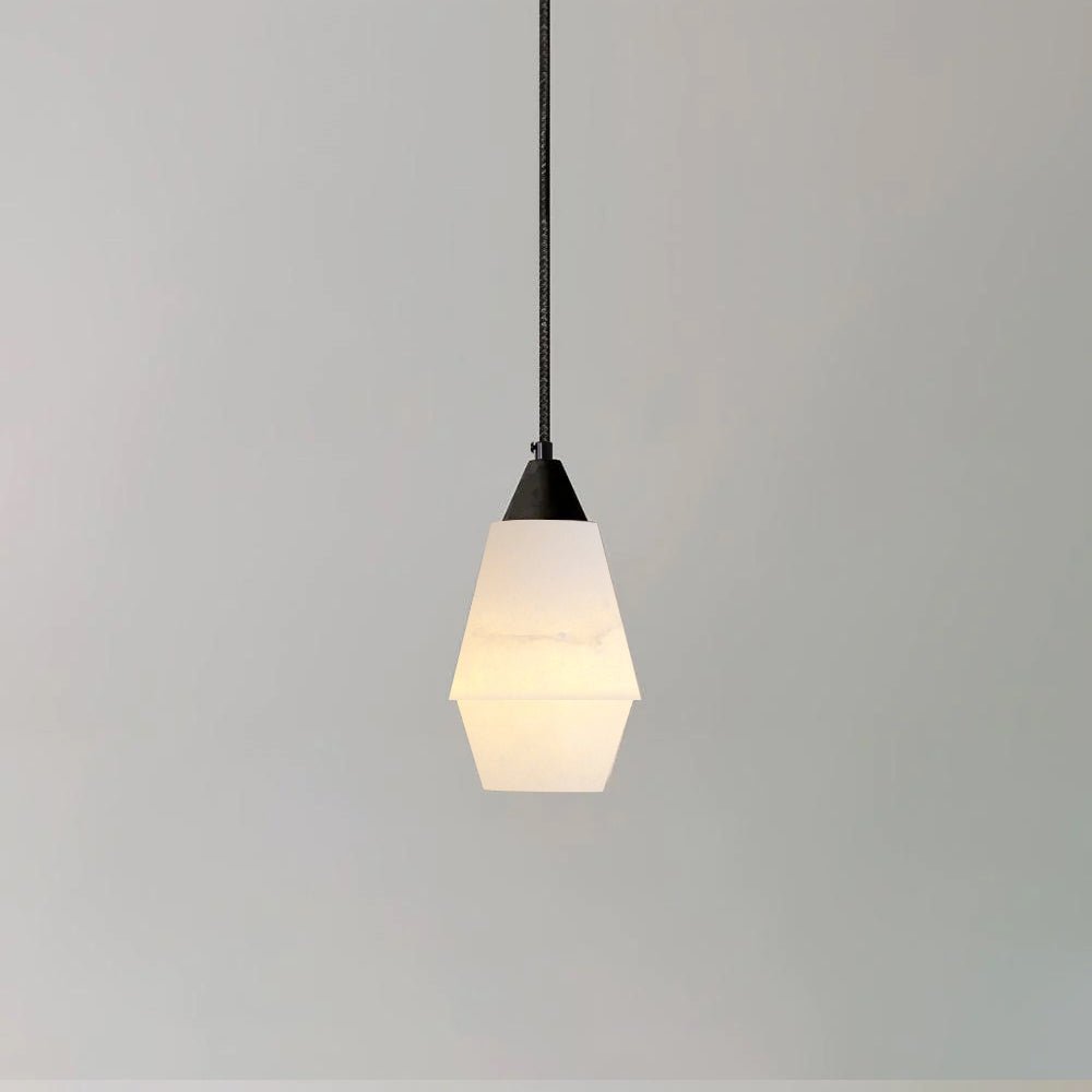 Faceted Alabaster Cluster Chandelier-Neutral Decor