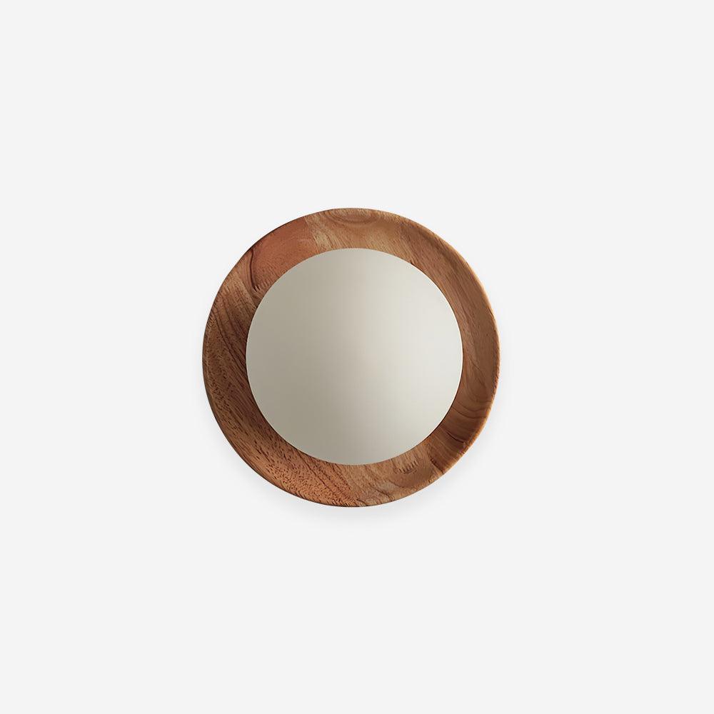 Wall Lamp Metal Body with Wood Rim Minimalist Style-Neutral Decor