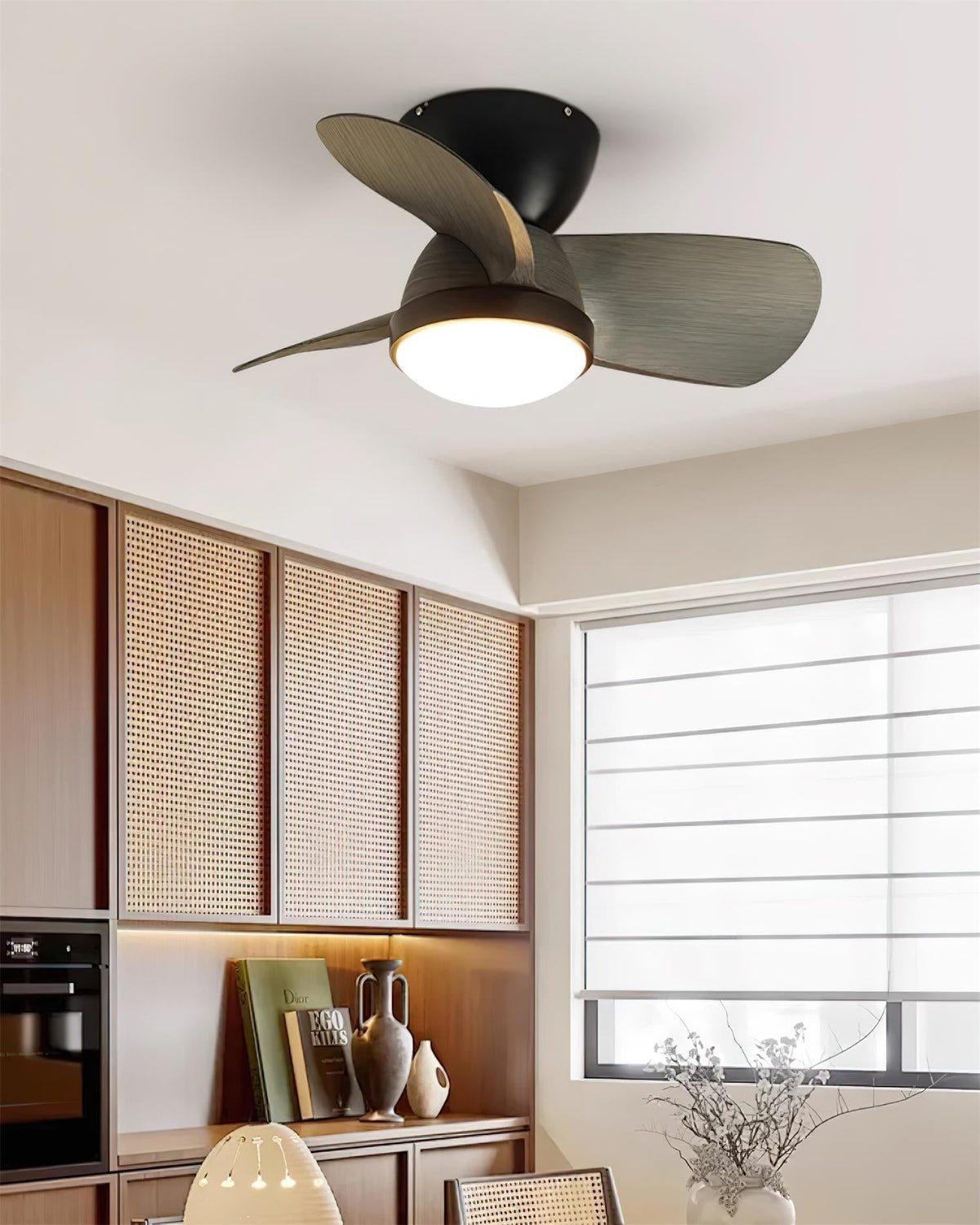 Lioraleria Ventilateur de Plafond avec Éclairage