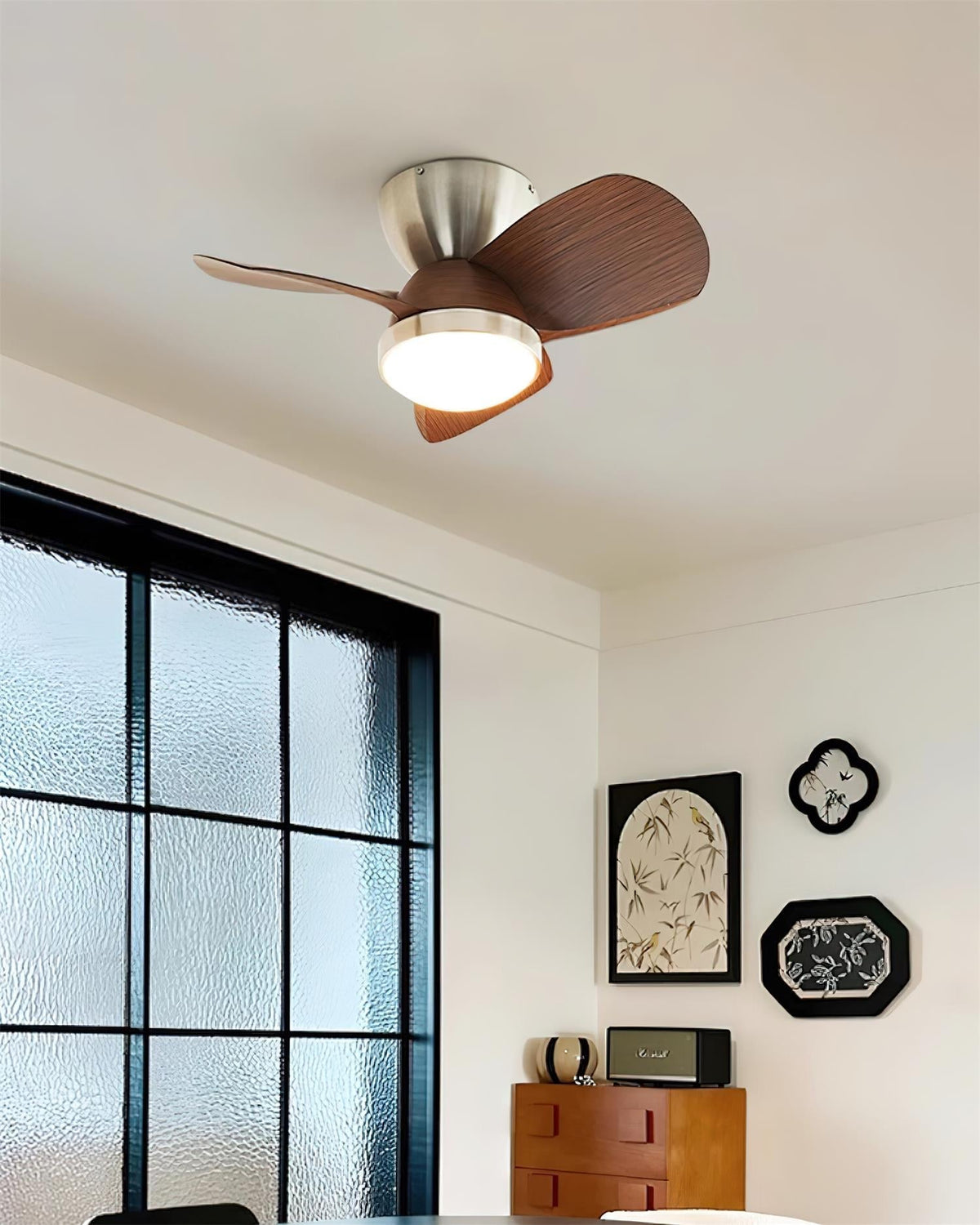 Lioraleria Ventilateur de Plafond avec Éclairage