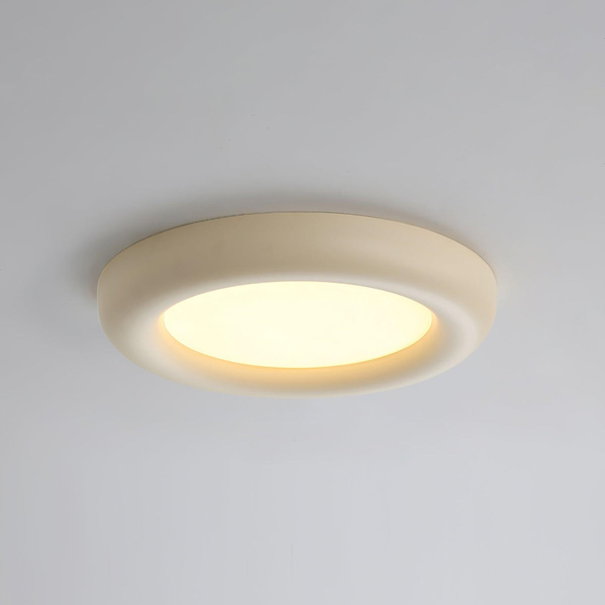 Ceiling Light Beige Flush Mount with Canopy Minimalist-Neutral Decor