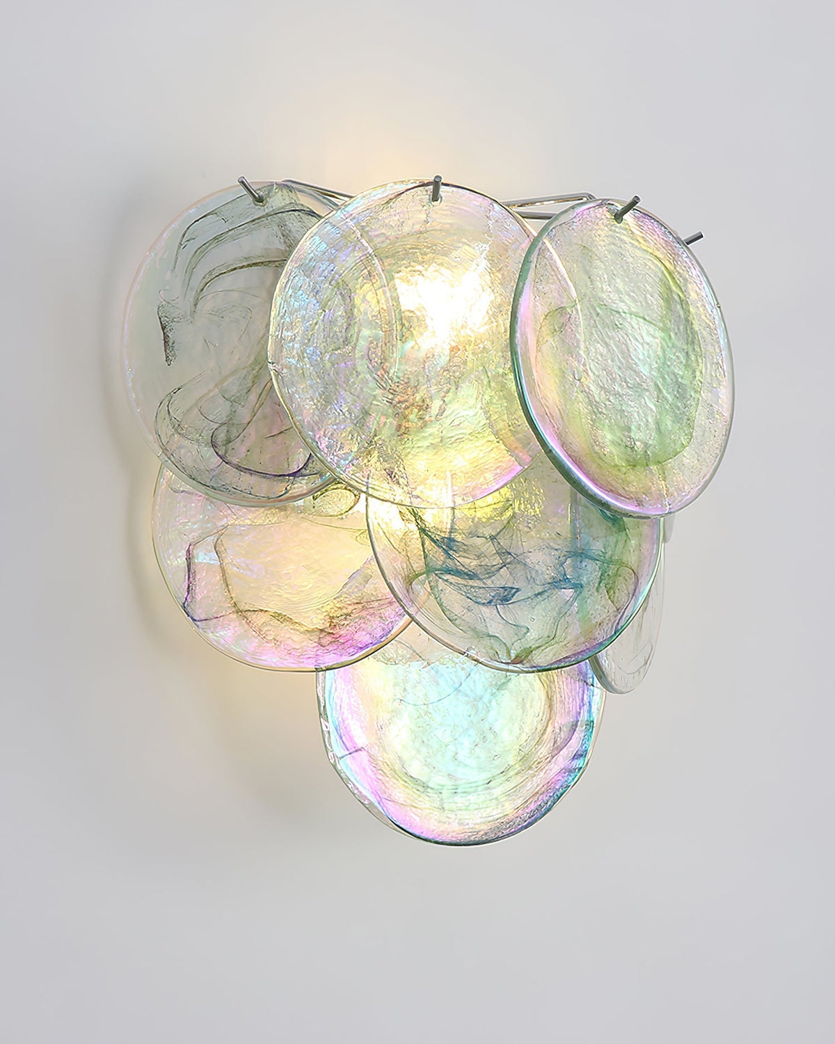 Opalara Pink Capiz Shell Wall Lamp-Neutral Decor