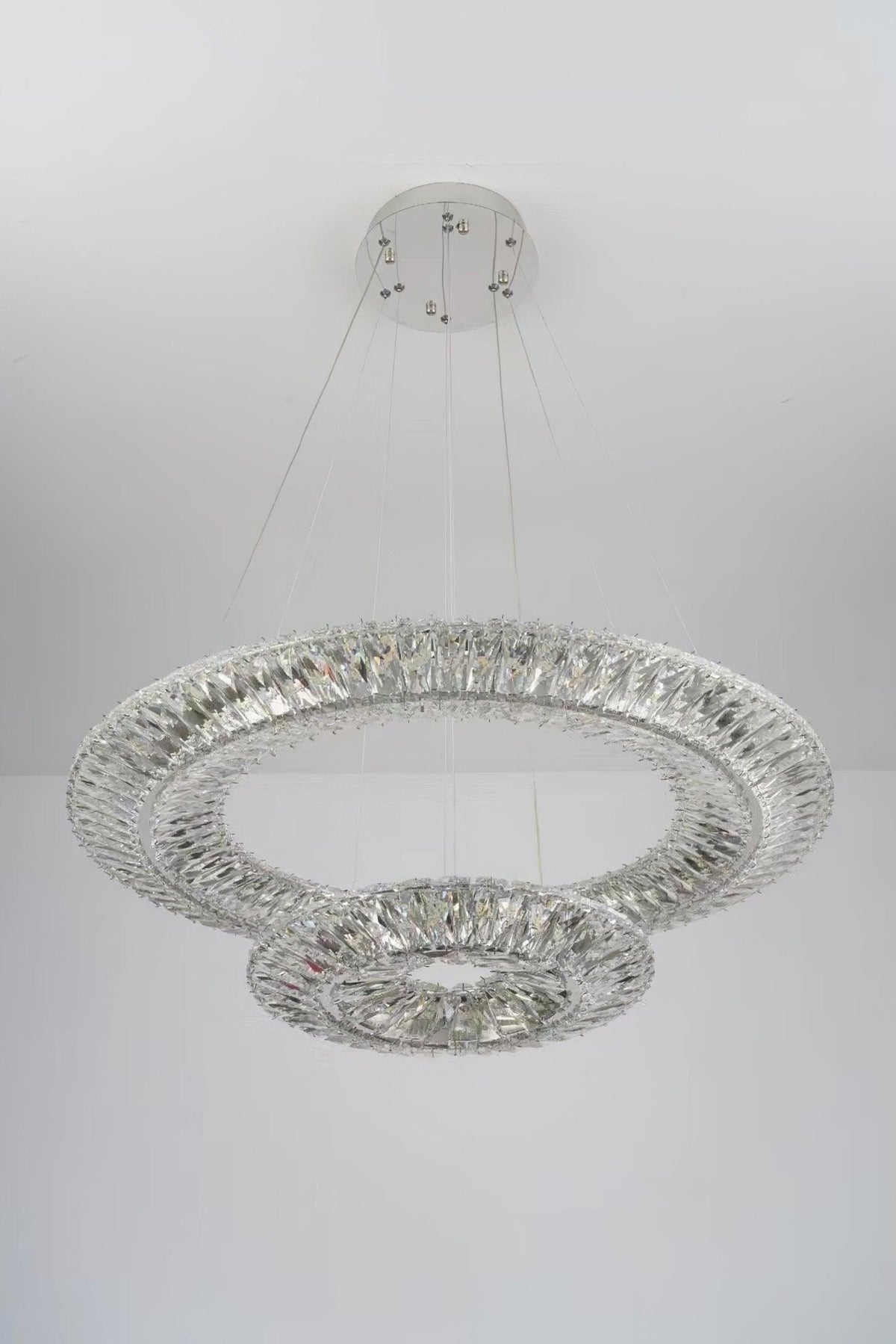 Serien Lustre Géométrique Cristal LED Élégant