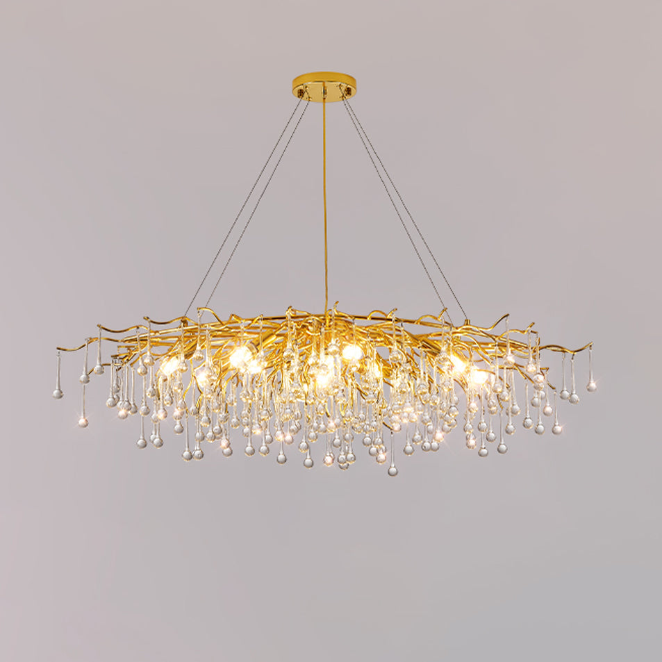 Solina Lustre Cristal Postmoderne Luxueux