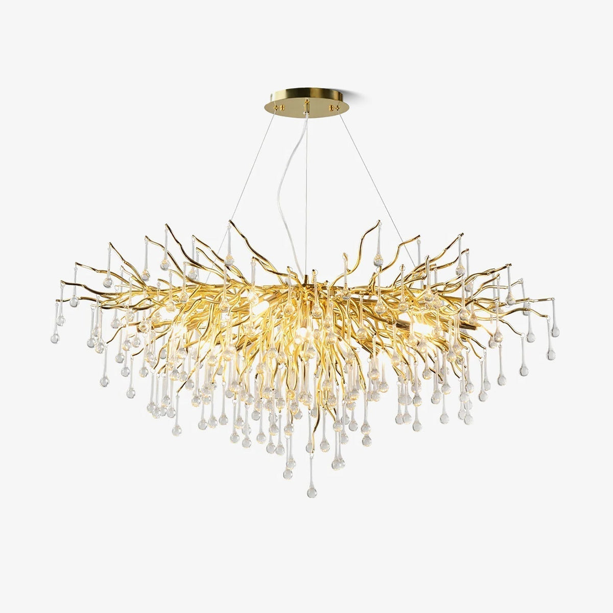 Solina Lustre Cristal Postmoderne Luxueux