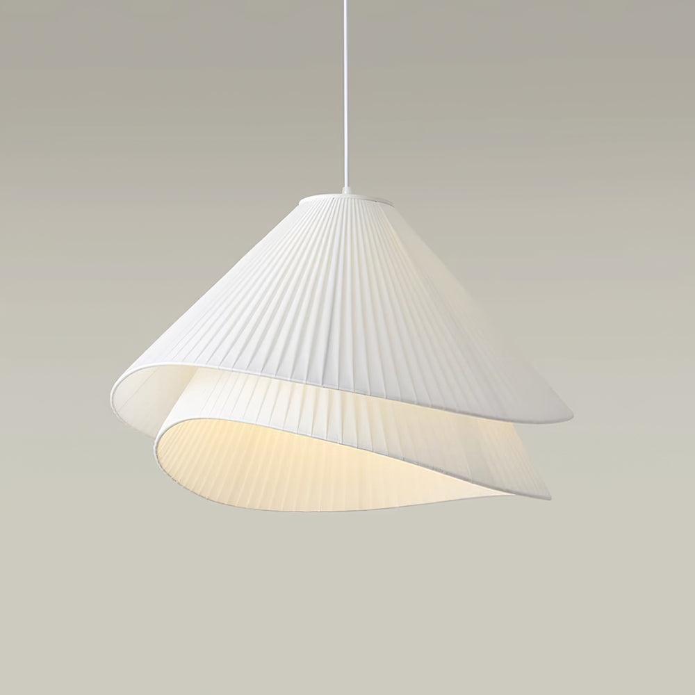 Tempo Pleated Pendant Light-Neutral Decor