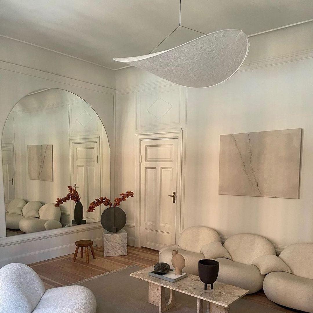 Belia Lampe Suspendue Minimaliste en Soie