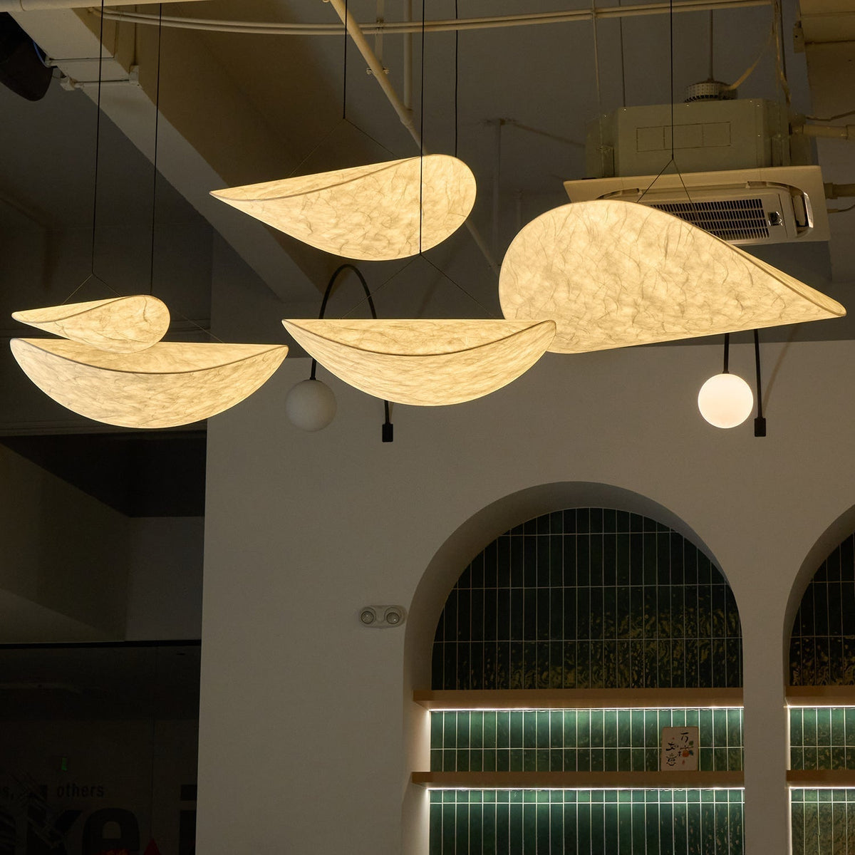 Belia Lampe Suspendue Minimaliste en Soie