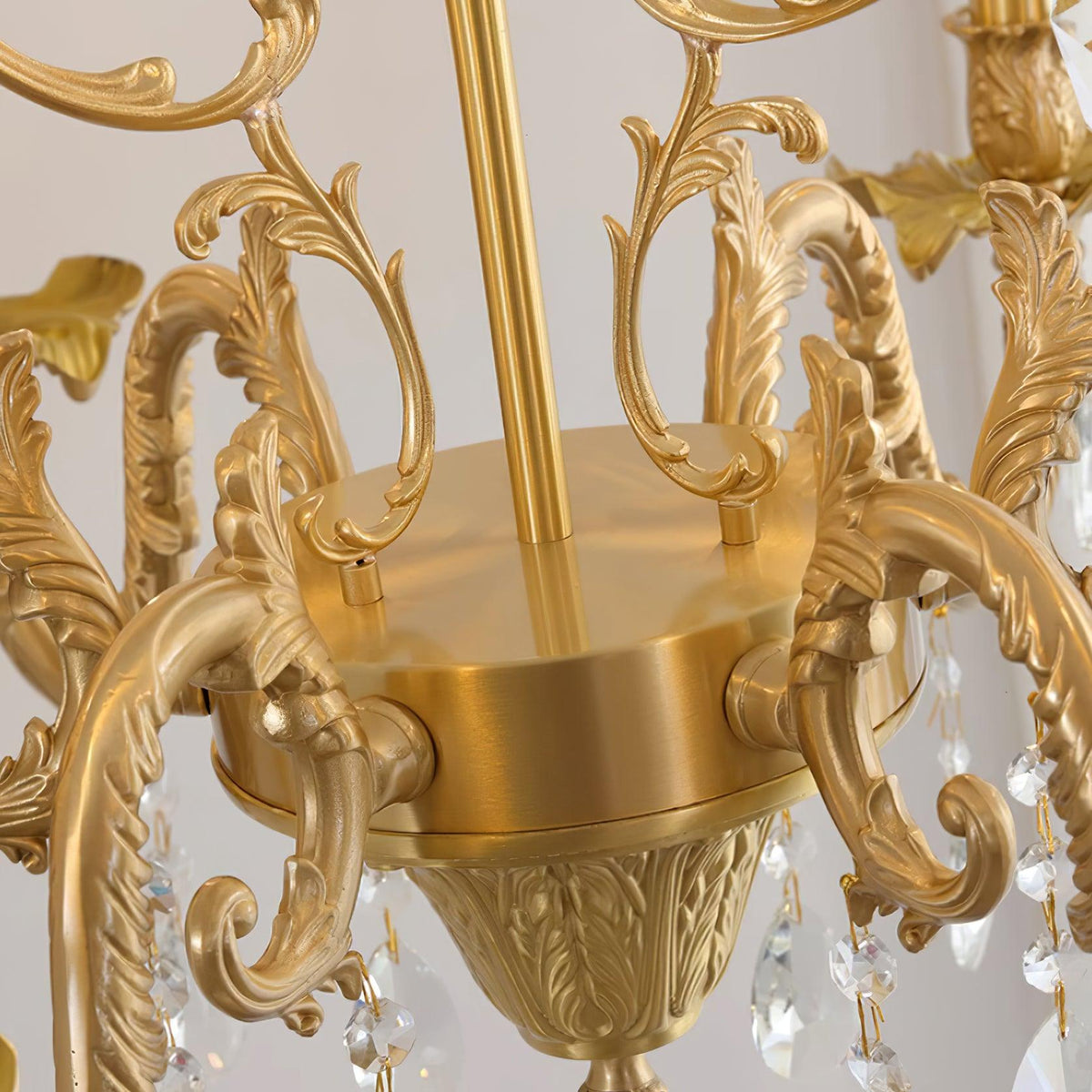 Ella Chandelier Classic Brass Crystal-Neutral Decor