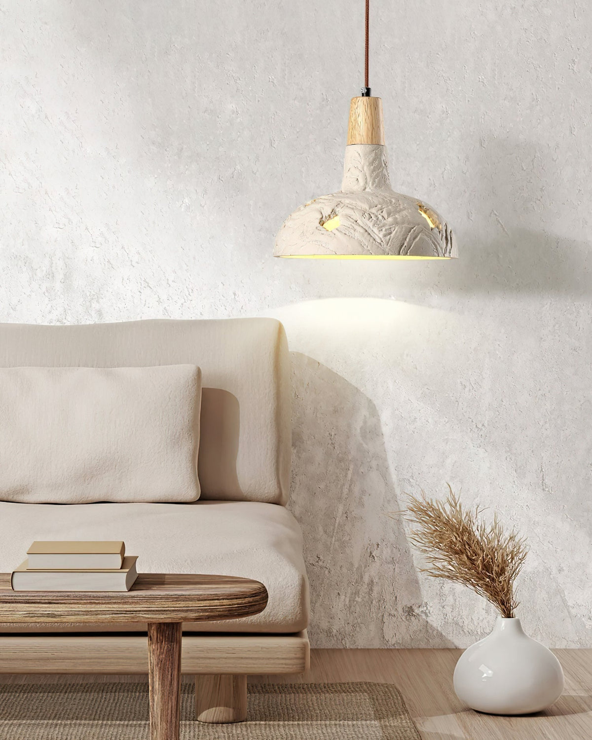 Ormarion Suspension Sculpturale en Ciment Art Nordique
