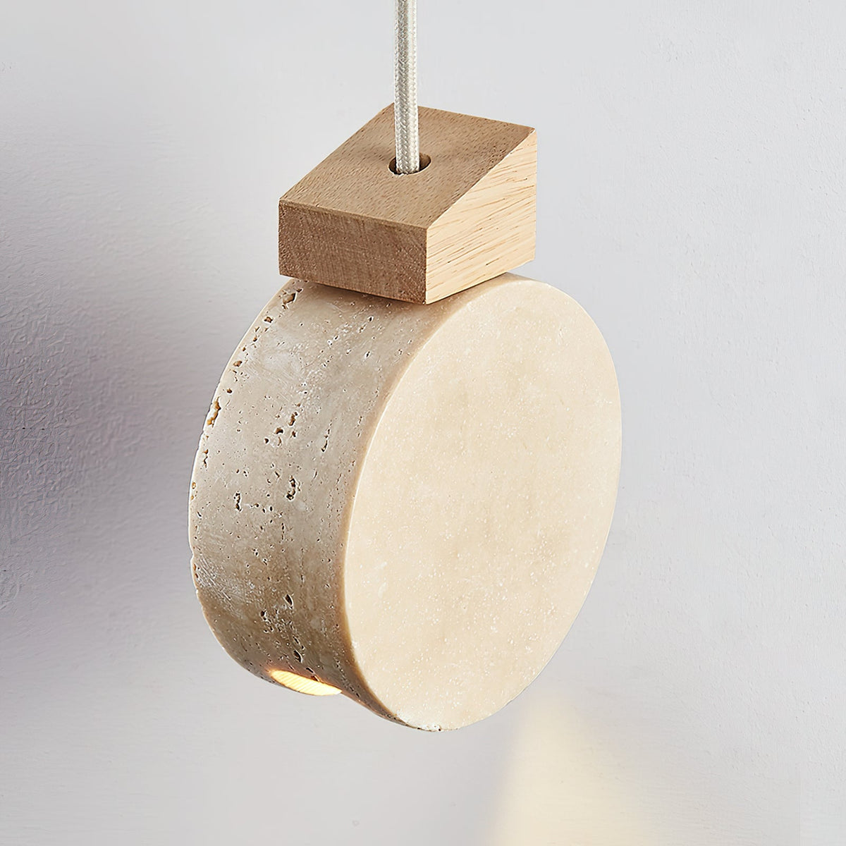Ritta Pendant Light Geometry Travertine-Neutral Decor