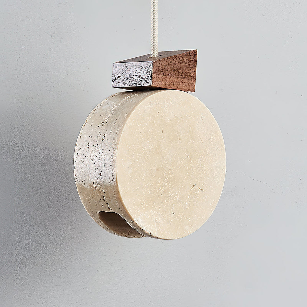 Ritta Pendant Light Geometry Travertine-Neutral Decor