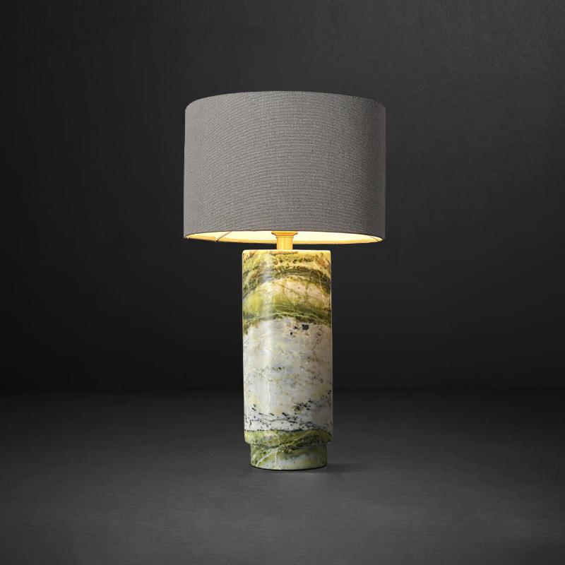 Xavi Lampe de Table en Marbre Et Tissu