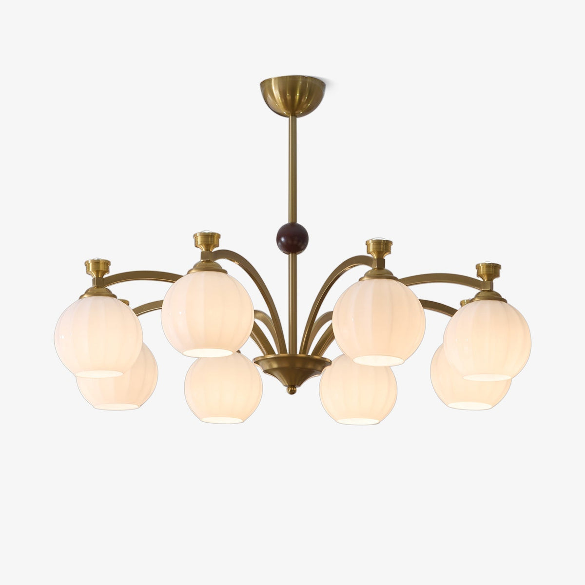 Dovios Lustre Verre Bois Vintage Élégance