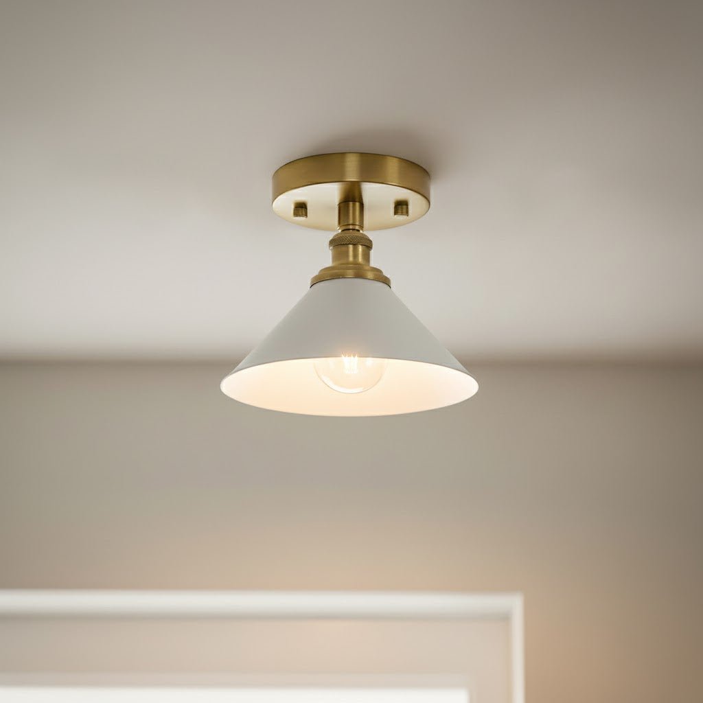 Aureleon Plafonnier en Laiton Design Minimaliste