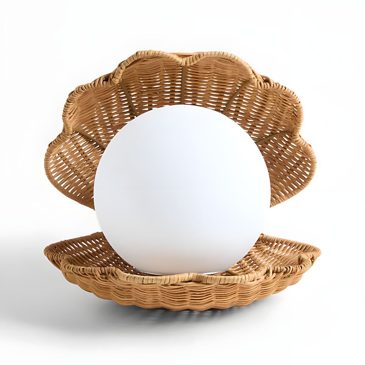 Rivuella Lampe de Table en Coquillage